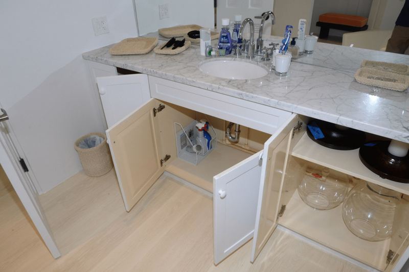 Bathroom cleaning and fixtures