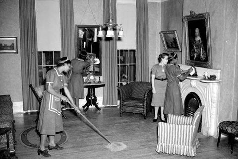 Mop, bucket and cleaning tools